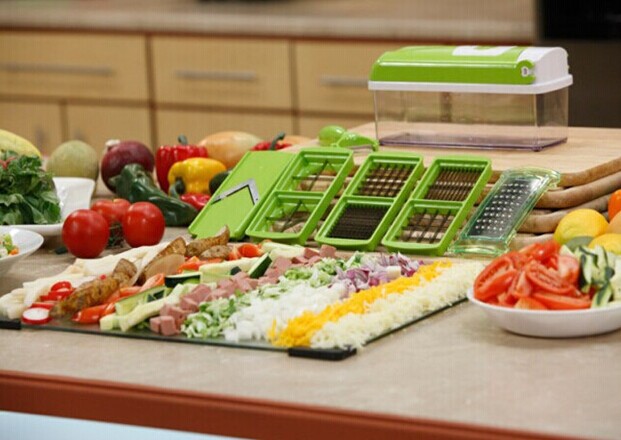 Complete Vegetable Chopper Set — 12 Accessories Included
