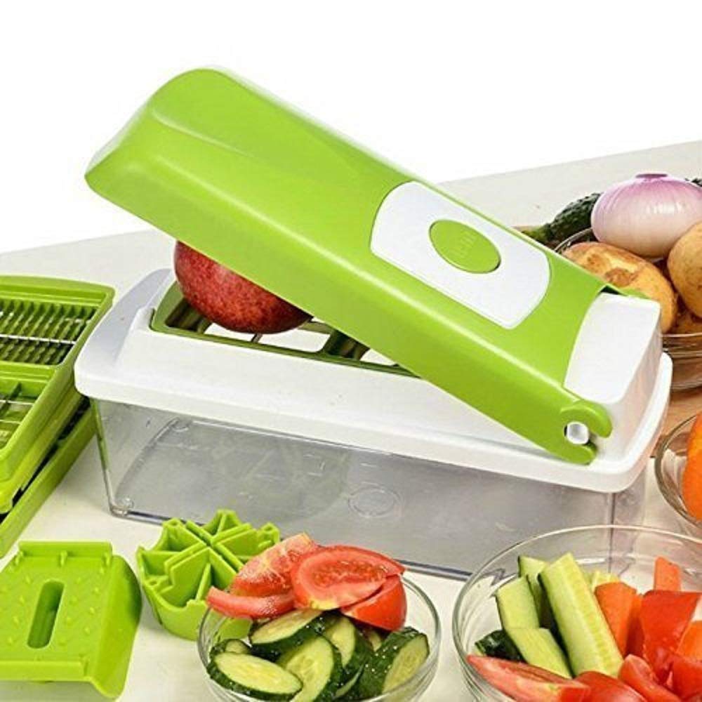 Complete Vegetable Chopper Set — 12 Accessories Included